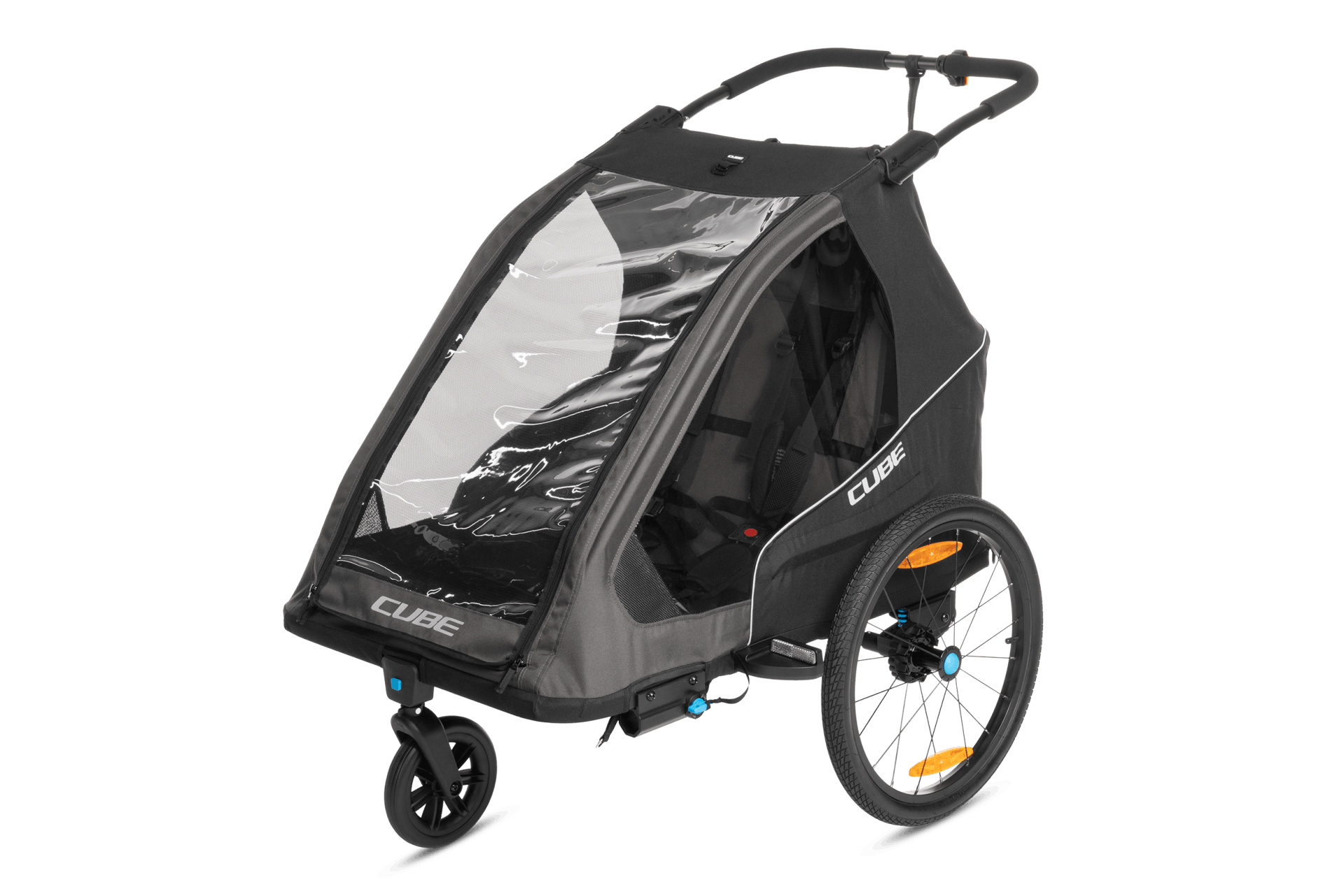 CUBE Kinder Fahrradanhänger Double PURE
