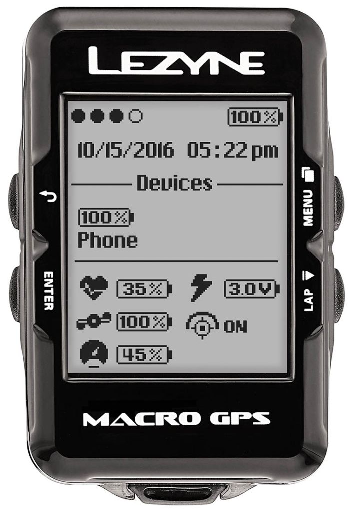 Lezyne Macro GPS HRSC schwarz